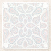 Paisley Pride Glazen Onderzetter (Achterkant)