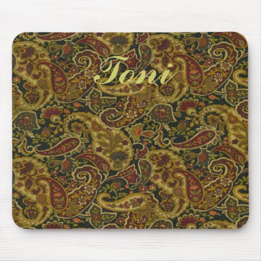 Paisley Print Design Mousepad Muismat (Voorkant)
