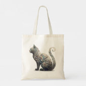 Paisley Profile Cat Tote Bag (Achterkant)