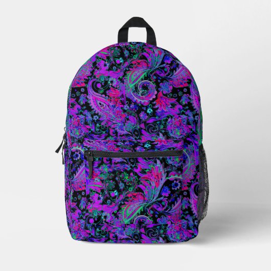 Paisley Psychedelic Bedrukte Rugzak (Voorkant)