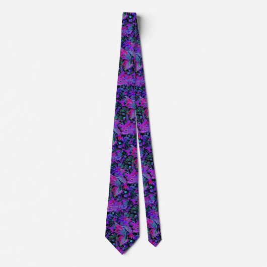 Paisley psychedelische neonkleuren stropdas (Voorkant)