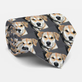 Paisley Pup Painting Stropdas (Opgerold)