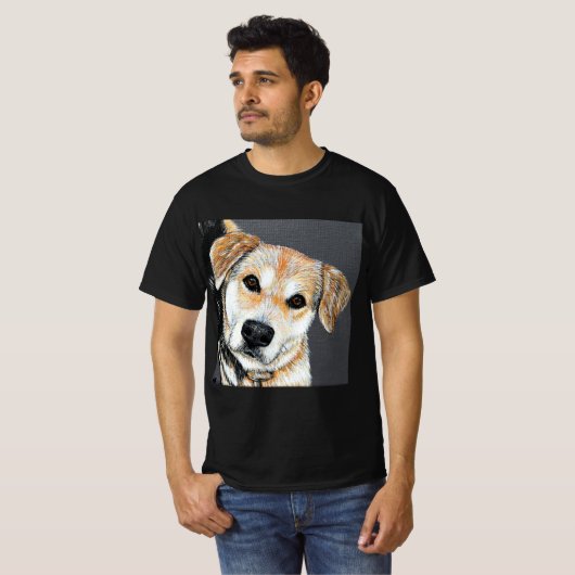 Paisley Pup Painting T-shirt (Voorkant volledig)