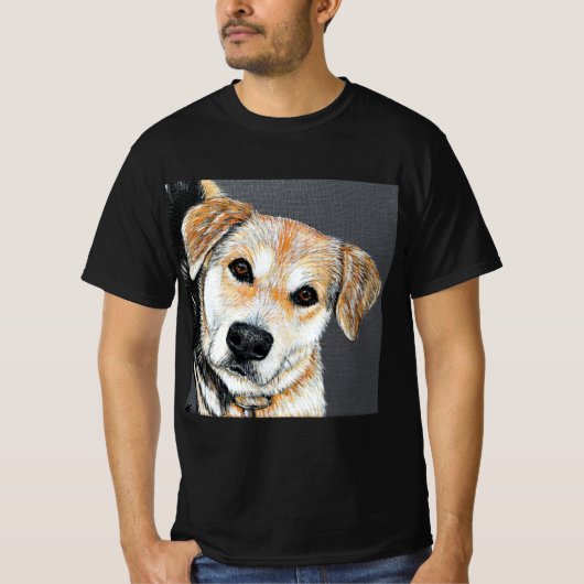 Paisley Pup Painting T-shirt (Voorkant)
