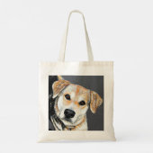 Paisley Pup Painting Tote Bag (Achterkant)