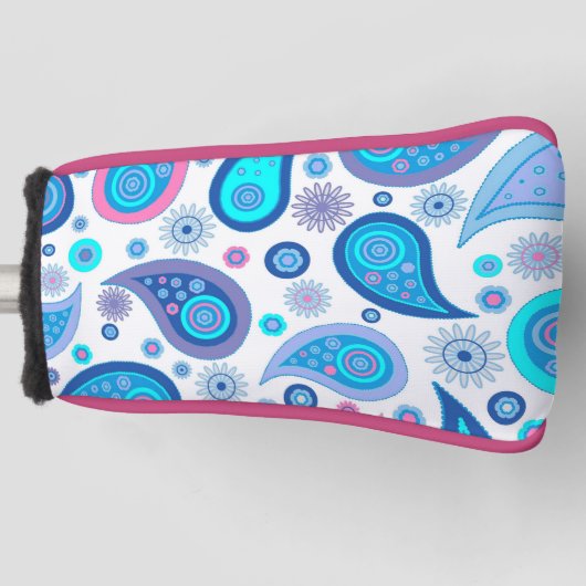 Paisley Putter Hoesje Golfheadcover (Voorkant)