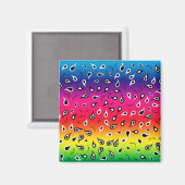 Paisley Rainbow Magneet (Voorkant / Achterkant)