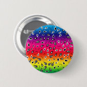 Paisley Rainbow Ronde Button 5,7 Cm (Voorkant /achterkant)