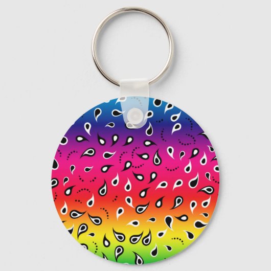 Paisley Rainbow Sleutelhanger (Voorkant)