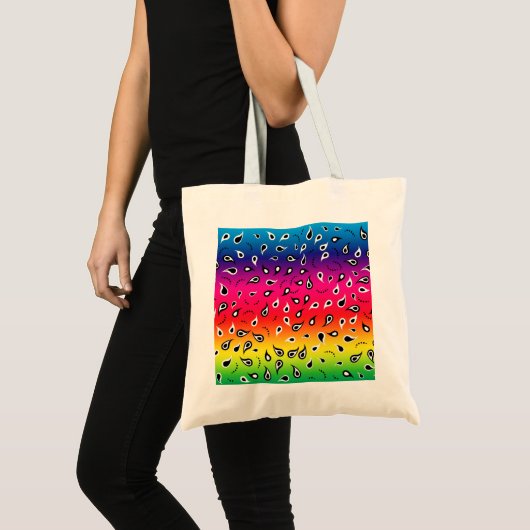 Paisley Rainbow Tote Bag (Voorkant (product))