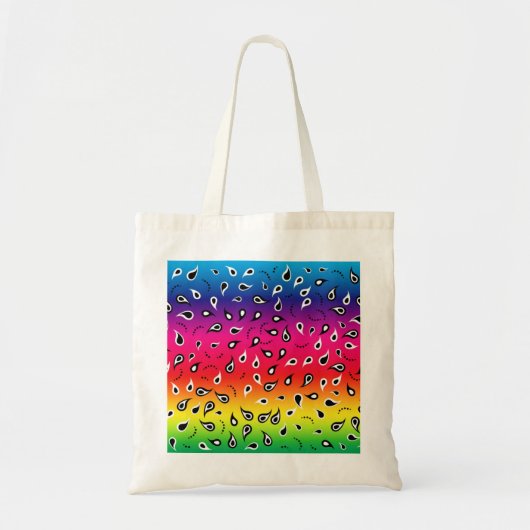 Paisley Rainbow Tote Bag (Voorkant)