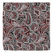 Paisley Red en Black