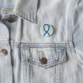 Paisley Ribbon Angel Thyroid Disease Awareness Pin Ronde Button 3,2 Cm (In situ)