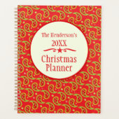 Paisley rode familie aftellen naar Kerstplanner Planner (Voorkant)