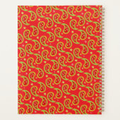 Paisley rode familie aftellen naar Kerstplanner Planner (Achterkant)