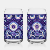 Paisley Royal Blue Soda Glass Blikvorm Glas (Rechts)