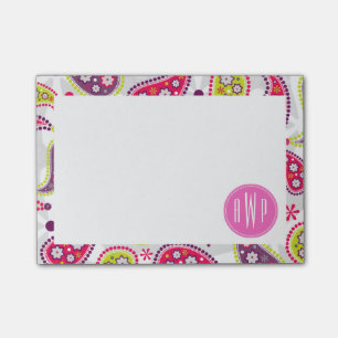 Paisley & Roze Monogram Post-it® Notes