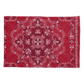 Paisley, schedels, bandana, vierkant ontwerp. kussensloop (Achterkant)
