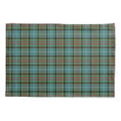 Paisley Scotland District Tartan Blauwgroen en Bla Kussensloop (Achterkant)