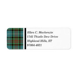 Paisley Scotland District Tartan Etiket