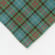 Paisley Scotland District Tartan Fleece Deken