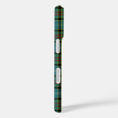 Paisley Scotland Tartan Turquoise en Black Pset Case-Mate iPhone Case (Achterkant / Rechts)