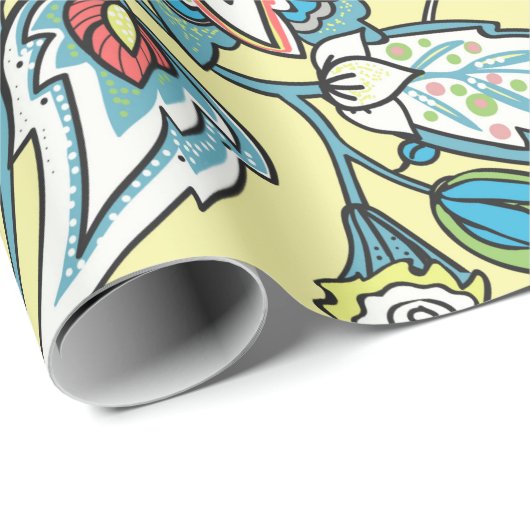 Paisley seamless pattern based on the traditional  cadeaupapier (Rol Hoek)