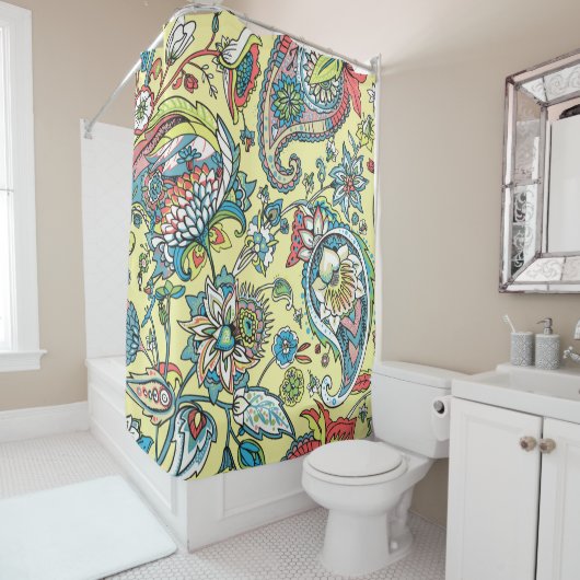 Paisley seamless pattern based on the traditional douchegordijn (In situ)