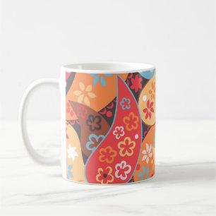 Paisley seamless pattern, Color Vintage Hand Koffiemok