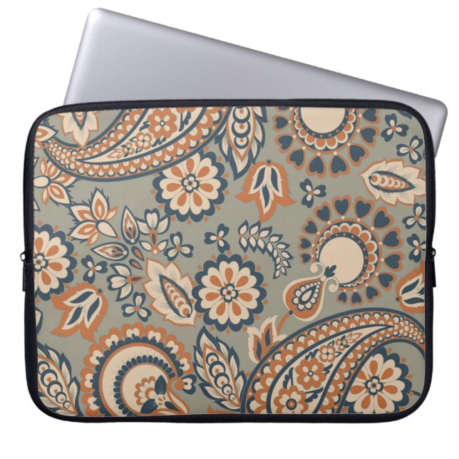 Paisley seamless vintage pattern. Backgrou Laptop Sleeve (Voorkant)