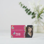 Paisley Senior Afbeeldingen Senior Profile Card Visitekaartje (Staand voorkant)