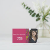 Paisley Senior Afbeeldingen Senior Profile Card Visitekaartje (Staand voorkant)