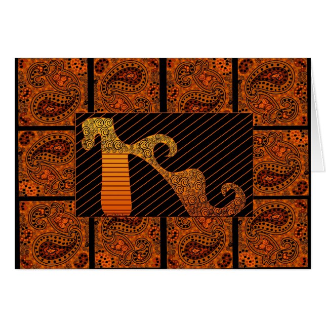 Paisley Shoe Mania VI van Debbie Jensen (Voorkant Horizontaal)