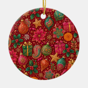 Paisley sieraden keramische kerstboomornament keramisch ornament