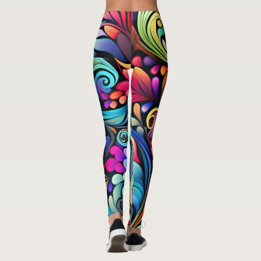 Paisley sierpatroon leggings (Achterkant)