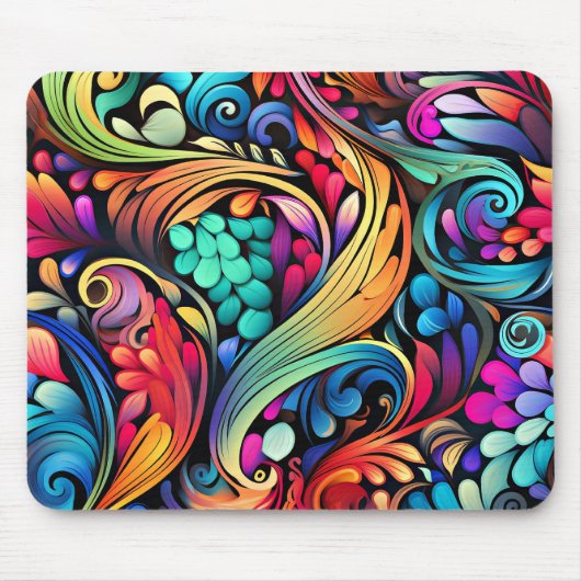 Paisley sierpatroon muismat (Voorkant)