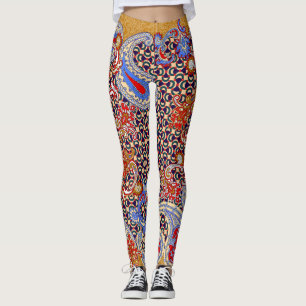 Paisley Sjaal: Meerkleurig stoffen ontwerp Leggings