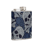 Paisley Skull Graphic Print Liquor Flask Heupfles (Rechts)