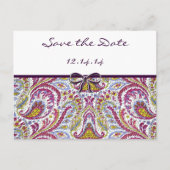  Paisley slaat de datum op Aankondigingskaart (Voorkant)