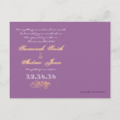 Paisley slaat de datum op Aankondigingskaart (Achterkant)