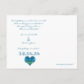 Paisley slaat de datum op Aankondigingskaart (Achterkant)