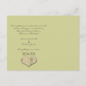 Paisley slaat de datum op Aankondigingskaart (Achterkant)