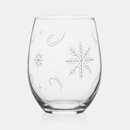 Paisley Sneeuwvlies Band Wijnglas Zonder Voet