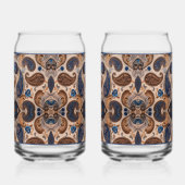 Paisley sodaglas blikvorm glas (Achterkant)