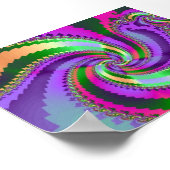 Paisley Spiral Poster (Hoek)
