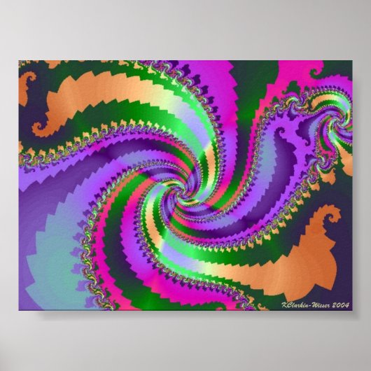 Paisley Spiral Poster (Voorkant)