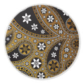 Paisley Stars Keramische Knop (Voorkant)