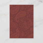Paisley Stripes Reception of Information Card Informatiekaartje (Achterkant)