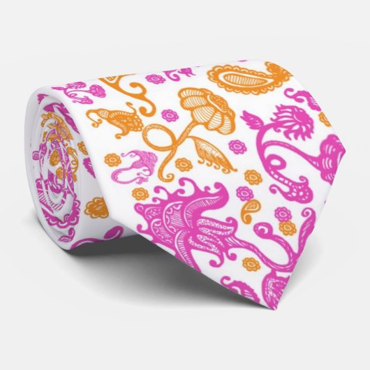 Paisley Stropdas (Opgerold)