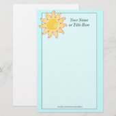 Paisley Sun Stationery Briefpapier (Voorkant / Achterkant)